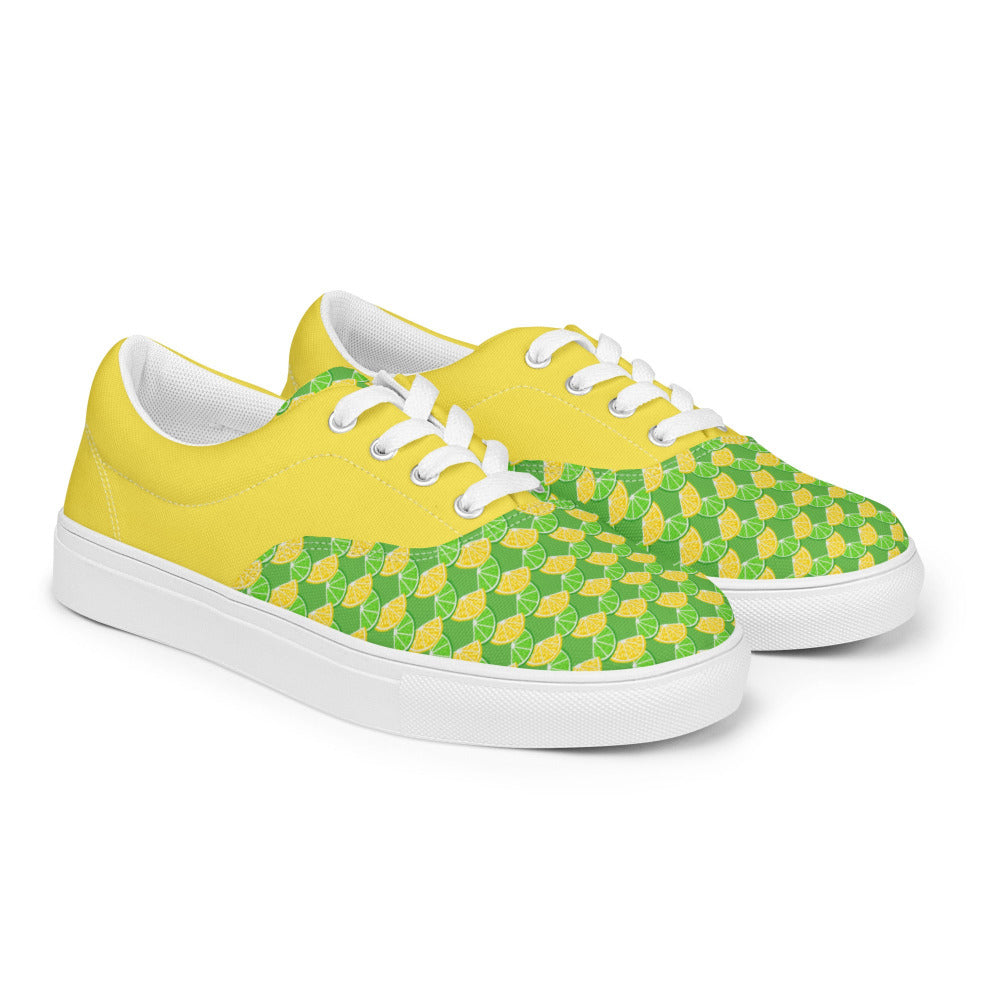 Lemon Lime Womens Canvas Sneakers - https://ascensionemporium.net